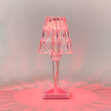 COLOR CHANGING CRYSTAL LED CORDLESS TABLE LAMP