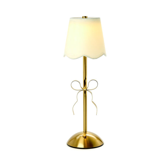 GOLD BOW LED CORDLESS TABLE LAMP