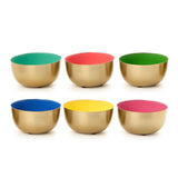 SMALL ENAMEL & METAL BOWLS, ASSORTED