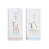 CHEERS CHAMPAGNE DISH TOWELS, SET OF 2
