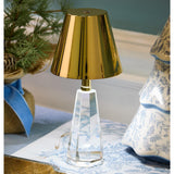 FACETED CRYSTAL LED CORDLESS TABLE LAMP