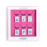MAHJONG WINE CHARMS, SET of 6