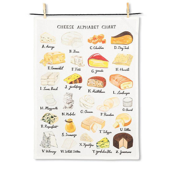 CHEESE ALPHABET KITCHEN TOWEL
