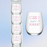 USE A JOKER WINE GLASSES