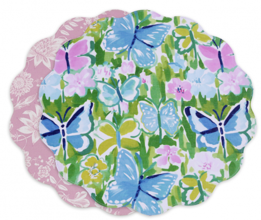 VIDA BUTTERFLY GARDEN PLACEMATS, SET OF 4