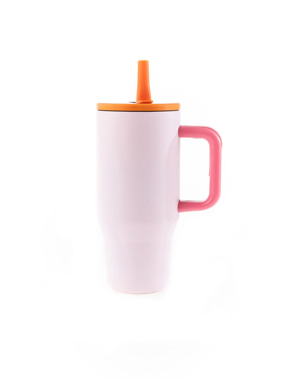 30oz COLORBLOCK TUMBLER, LIGHT PINK