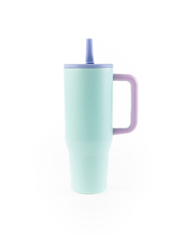40oz COLORBLOCK TUMBLER, AQUA