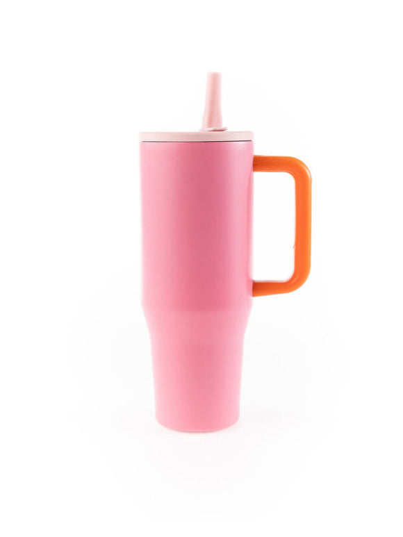 40oz COLORBLOCK TUMBLER, HOT PINK