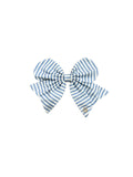 BLUE STRIPE MAGNETIC BOW
