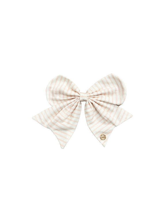 PINK STRIPE MAGNETIC BOW