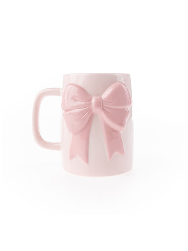 PINK CERAMIC BOW MUG