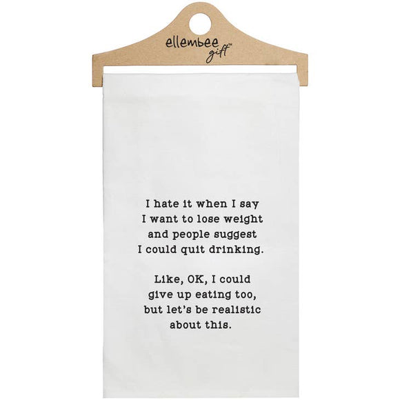 LOSE WEIGHT TEA TOWEL