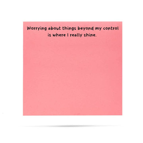 WORRYING STICKY NOTES