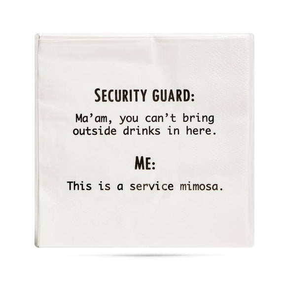 SERVICE MIMOSA COCKTAIL NAPKINS