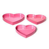 LACQUERED TWO-TONE HEART TRAY, MEDIUM