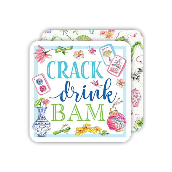 CRACK DRINK BAM PAPER COASTER SET