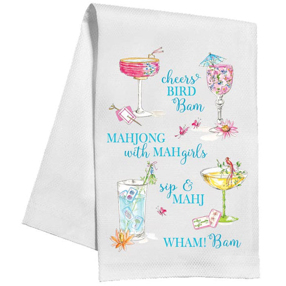 MAHJONG CHEERS BIRD BAM KITCHEN TOWEL