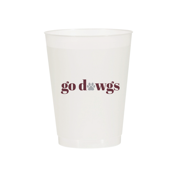 GO DAWGS PAW FROST FLEX CUPS