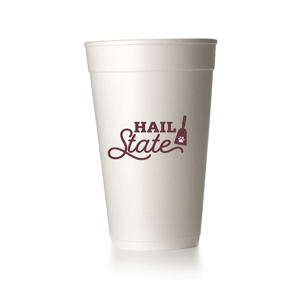 HAIL STATE COWBELL FOAM CUPS