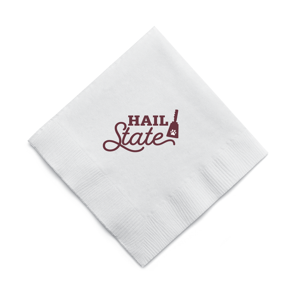 HAIL STATE COWBELL COCKTAIL NAPKINS