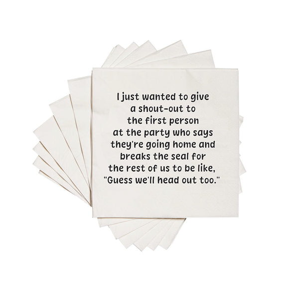 GOING HOME COCKTAIL NAPKIN