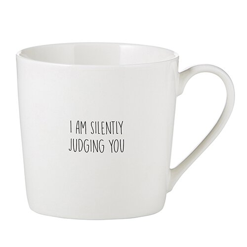 SILENTLY JUDGING MUG