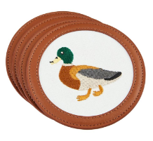 MALLARD EMBROIDERED ICON COASTER
