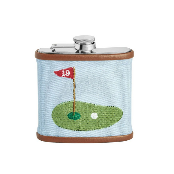 GOLF EMBROIDERED FLASK