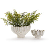 BANYAN WHITE CERAMIC VASE, SMALL