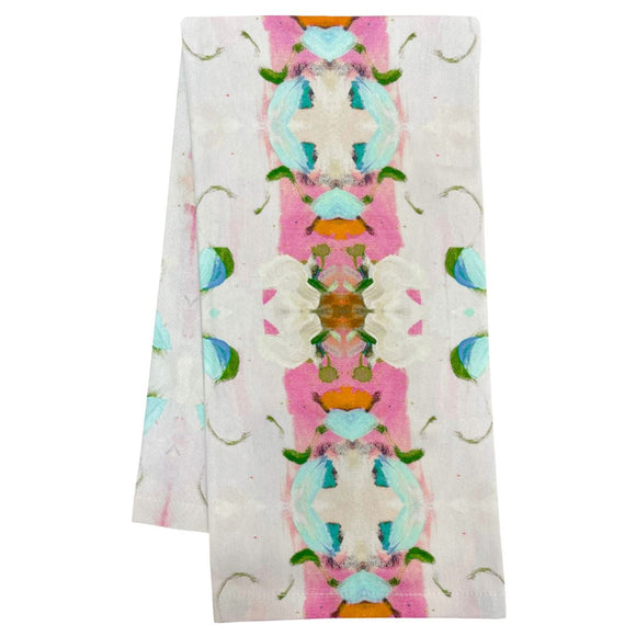 MONET'S GARDEN PINK TEA TOWEL