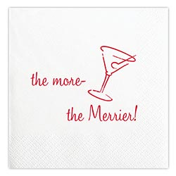 MORE MERRIER COCKTAIL NAPKIN