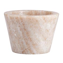 TAUPE MARBLE PINCH POT