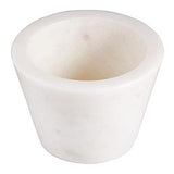 WHITE MARBLE PINCH POT