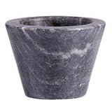 BLACK MARBLE PINCH POT