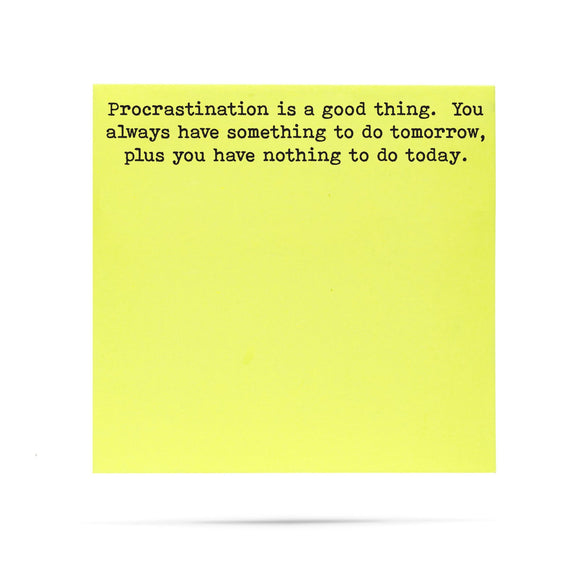 PROCRASTINATION STICKY NOTES