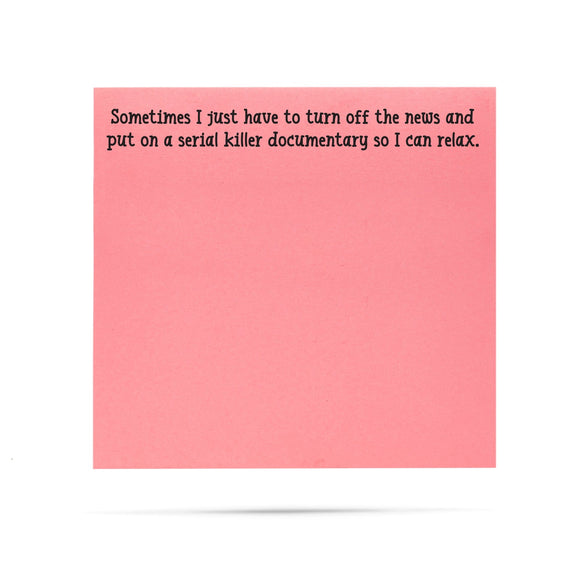 SERIAL KILLER DOC STICKY NOTES