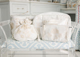 JEWELRY POUCH, IVORY PEONY