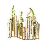 GOLD LAVOISIER HINGED FLOWER VASE