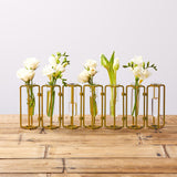 GOLD SMALL HINGED FLOWER VASE