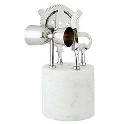 MODERN BAR TOOL SET, MARBLE