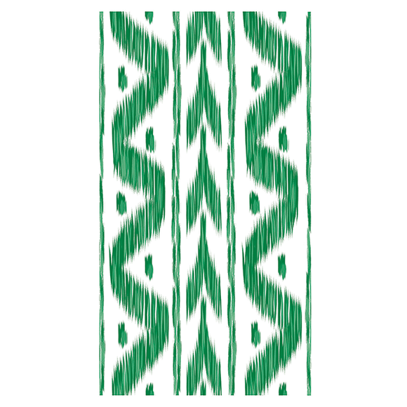 GREEN IKAT GUEST NAPKINS