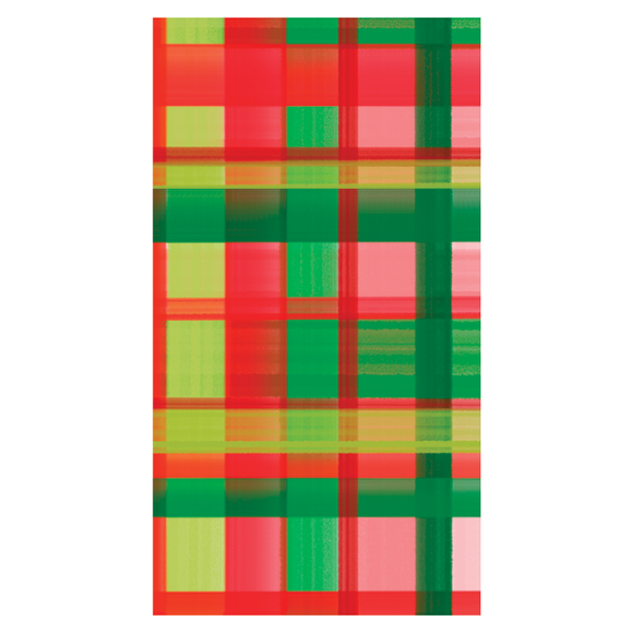 HOLIDAY PLAID GUEST NAPKINS