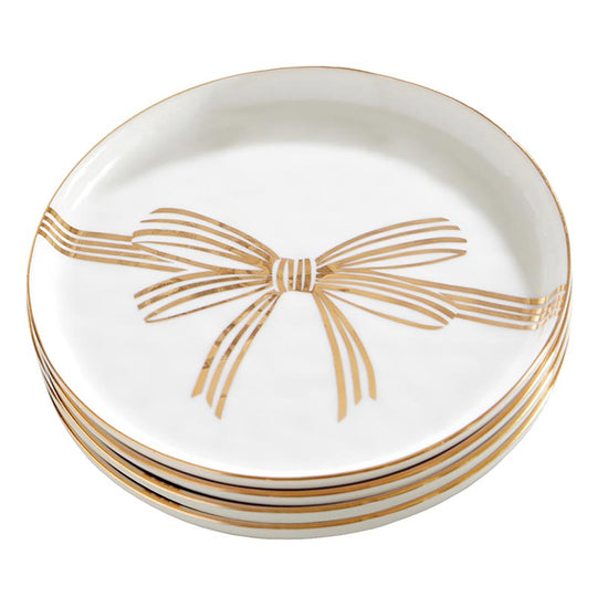 GOLD BOW TIDBIT DISH