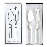 LUCITE CHEESE KNIVES, SET OF 2