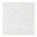 WHITE MARBLE FOOTED TRAY, 8"