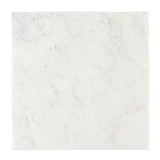 WHITE MARBLE FOOTED TRAY, 10"