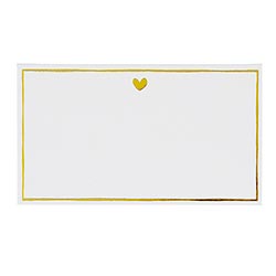 GOLD HEART PLACE CARDS
