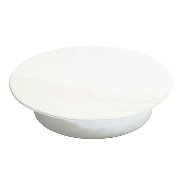 LUSTER WHITE CERAMIC PEDESTAL