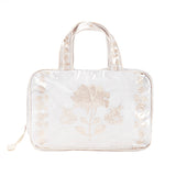 HANGING COSMETIC BAG, IVORY PEONY
