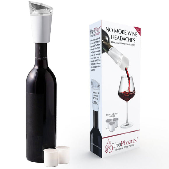 WHITE PHOENIX WINE PURIFIER & AERATOR, STARTER KIT
